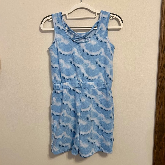 DREAMLIFE Blue Tiedye Romper, GIRLS Size Medium (10/12) - Picture 2 of 7